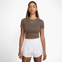 ナイキ レディース 半袖 Tシャツ ウィメンズ DF AOJ GG S/S トップ HJ2286 214 スポーツウェア ヨガウェア : ブラウン NIKE