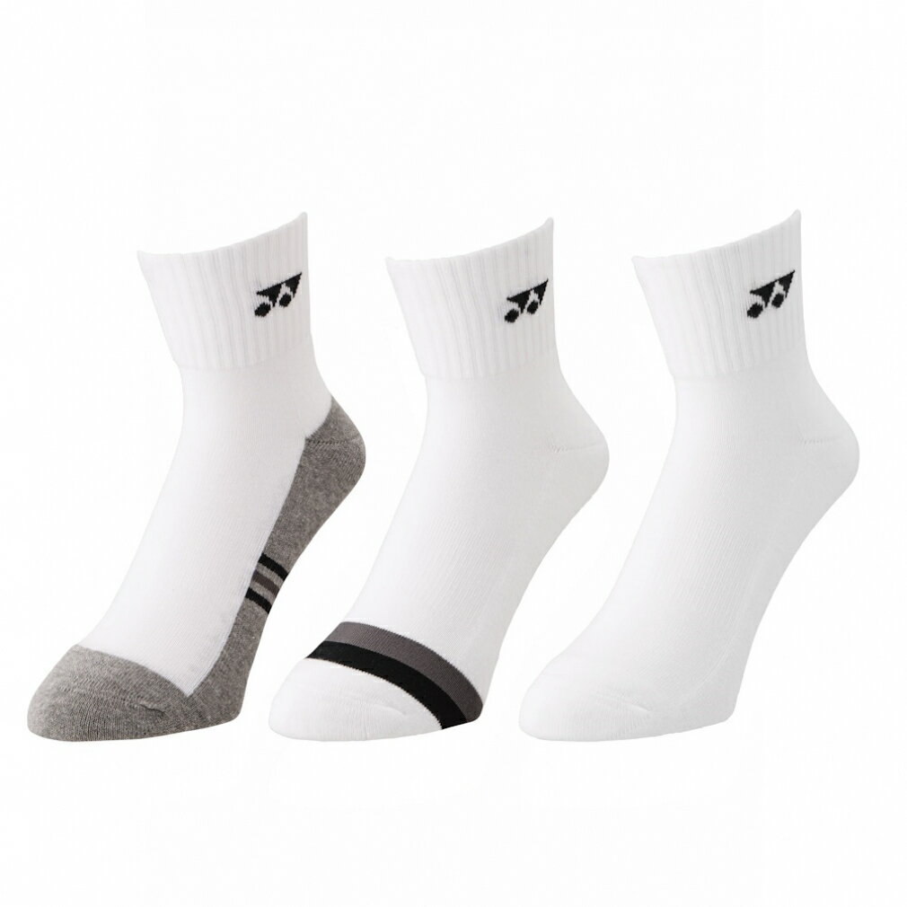 ヨネックス メンズ テニス ソックス アンクルソックス(3足セット) 19234Y YONEX