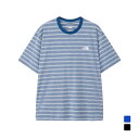ザ・ノースフェイス メンズ 陸上/ランニング 半袖Tシャツ S/S Free Run Border Crew ショートスリーブフリーランボーダークルー NT12...