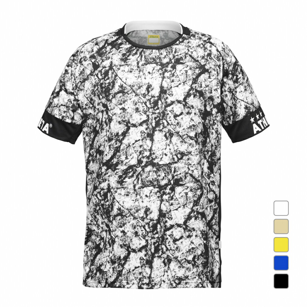 12/5限定★抽選で最大100%Pバック アスレタ メンズ サッカー/フットサル 半袖シャツ グラフィックプラクティスシャツ 02423 ATHLETA