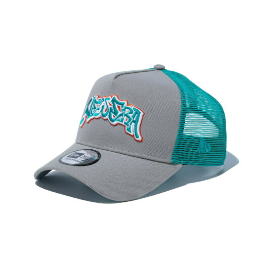 ニューエラ キャップ 9FORTY A-Frame トラッカー Throw up Logo グレー/ティール 14527578 GRY 帽子 NEW ERA ニューエラ キャップ 9FORTY A-Frame トラッカー Throw up Logo グレー/ティール 14527578 GRY 帽子 NEW ERA