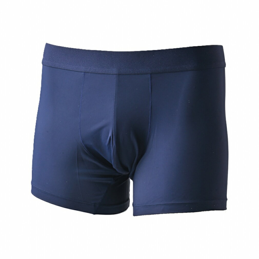 最大10％OFFクーポン 【7/4〜7/11】 ティゴラ iCOOL アイクール 涼感ウェア メンズ ショーツ インナー メンズ ボクサーパンツ TR-9CA1345UZ ： ネイビー TIGORAのサムネイル