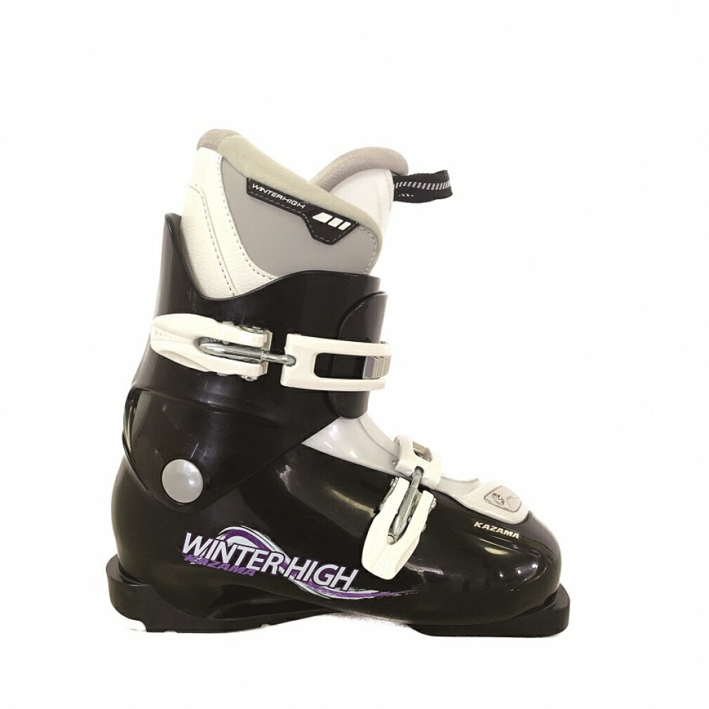 カザマ Winterhigh レディース スキー ブーツ : ブラック×パープル KAZAMA 【わけあり品】