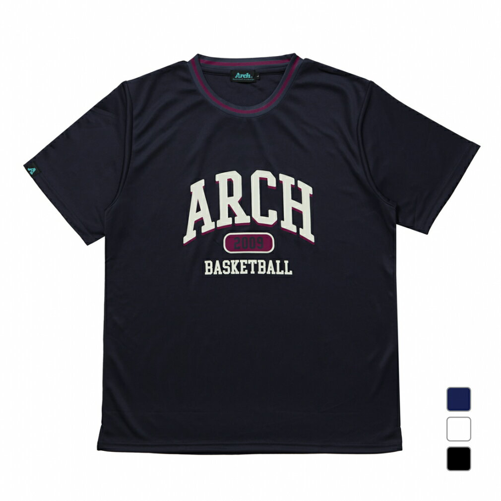アーチ メンズ レディス バスケットボール 半袖Tシャツ team BB tee DRY T125 : ネイビー Arch