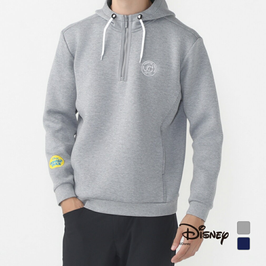 最大10％OFFクーポン 【11/16】 ディズニー ゴルフウェア 長袖トレーナー 秋 冬 メンズアイヒート/ /ジップトレーナー (DN-1T1504Z-H) メンズ Disney