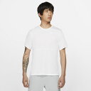 最大10%OFFクーポン 【7/18~7/26】 ナイキ メンズ 陸上/ランニング 半袖Tシャツ ブリーズ ラン S/S CJ5333100 : ホワイト NIKE 父の日ギフト