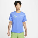 最大10%OFFクーポン 【7/18~7/26】 ナイキ メンズ 陸上/ランニング 半袖Tシャツ DF UV ラン ディビジョン マイラー GX S/S トップ DM4812432 : ブルー NIKE 父の日ギフト