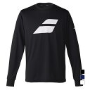 最大10%OFFクーポン 【9/18~9/25】 バボラ メンズ テニス 長袖Tシャツ CLUB LONG SLEEVE SHIRT クラブロングスリーブシャツ BUP5510C BabolaT