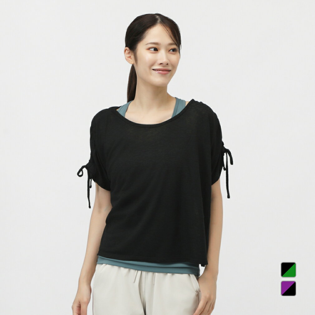 11/25限定★抽選で最大100%Pバック ティゴラ レディース 半袖 Tシャツ タンクトップセットTシャツ TR-3F2765TS スポーツウェア ヨガウェア...