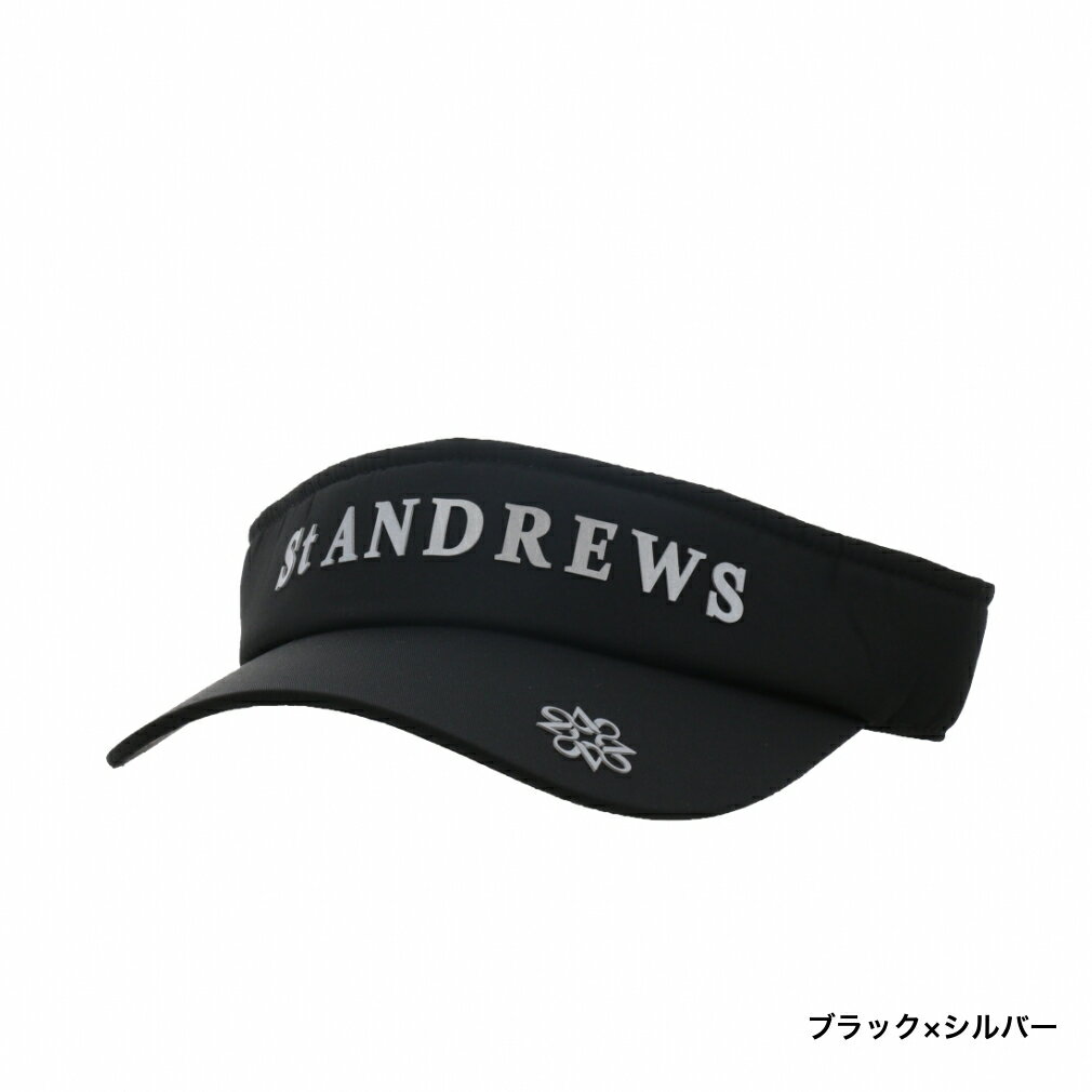 11/20限定★抽選で最大100％Pバック セントアンドリュース ゴルフウェア サンバイザー 秋 冬 ツイルロゴバイザー (0425287852) St ANDREWS