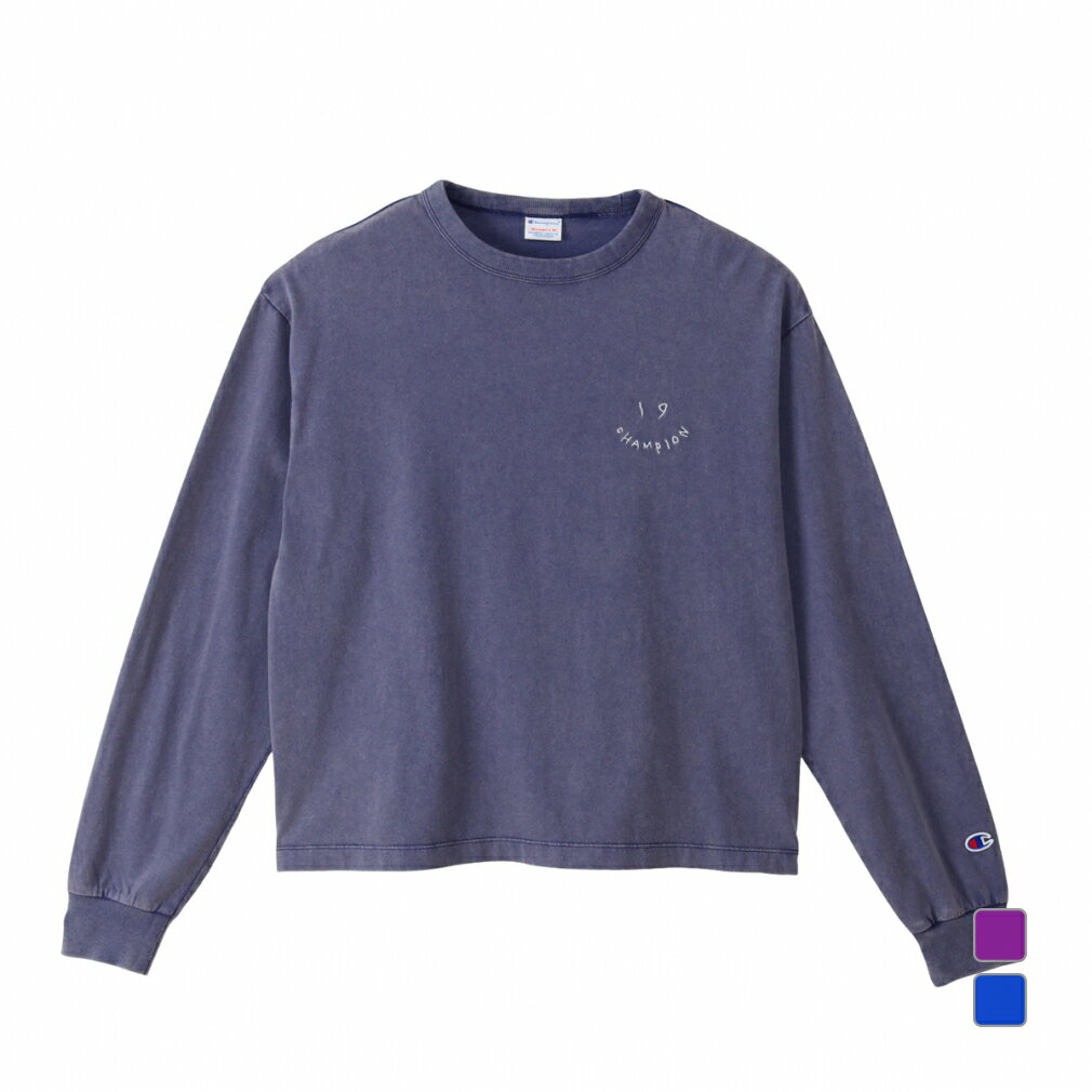 最大10%OFFクーポン 【9/4〜9/11】 チャンピオン レディース 長袖 Tシャツ LONG SLEEVE T-SHIRT CW-C404 スポーツウェア Champion