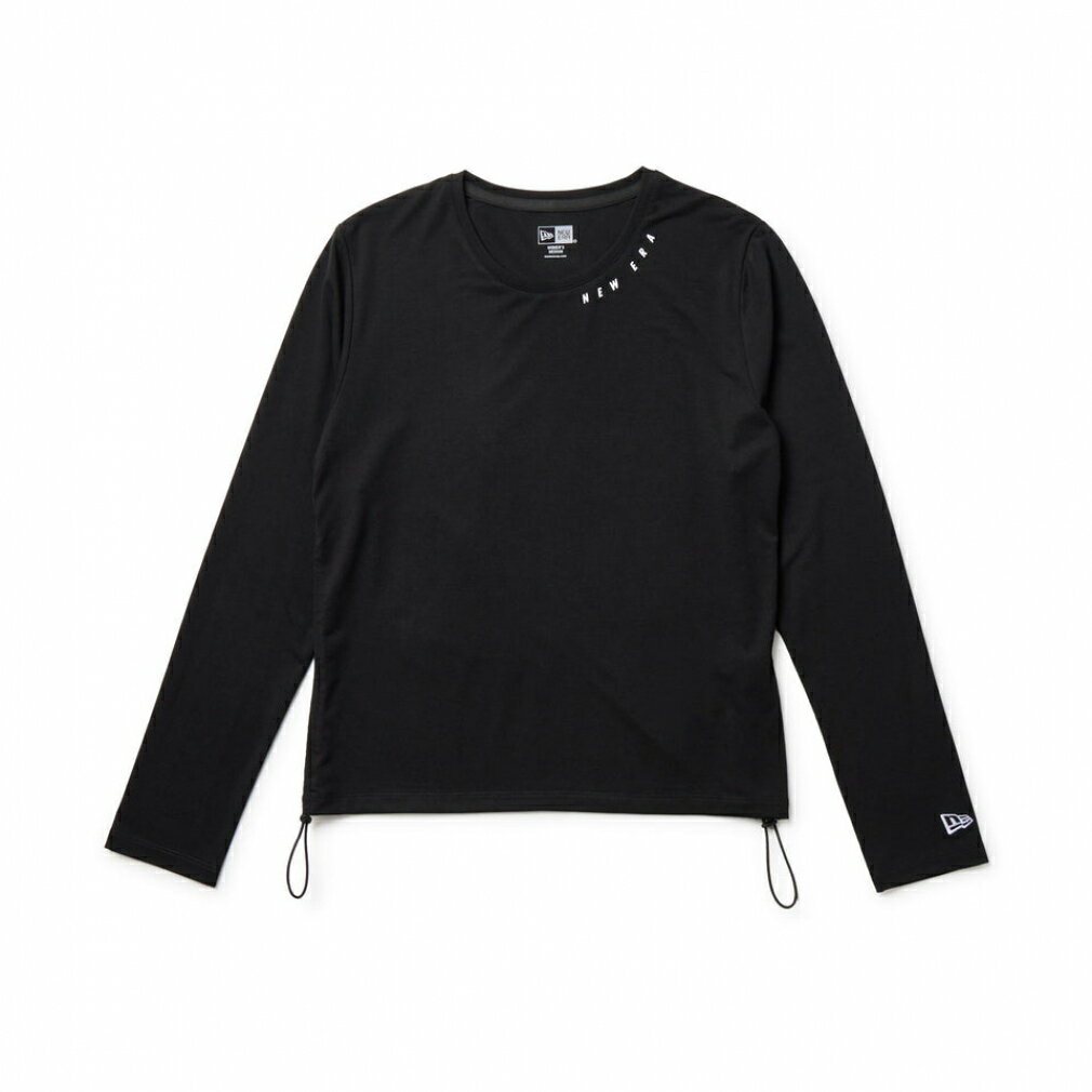 11/25限定★抽選で最大100%Pバック ニューエラ レディース 長袖 Tシャツ WPA LS DRAWSTRING TEE BLK 14674724 BLK...