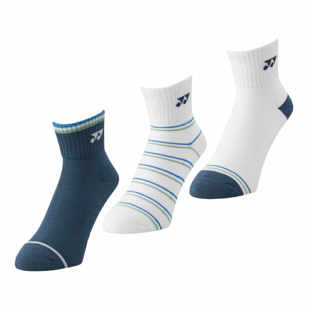 ヨネックス レディス テニス ソックス ウィメンズアンクルソックス(3足セット) 29236Y 靴下 YONEX