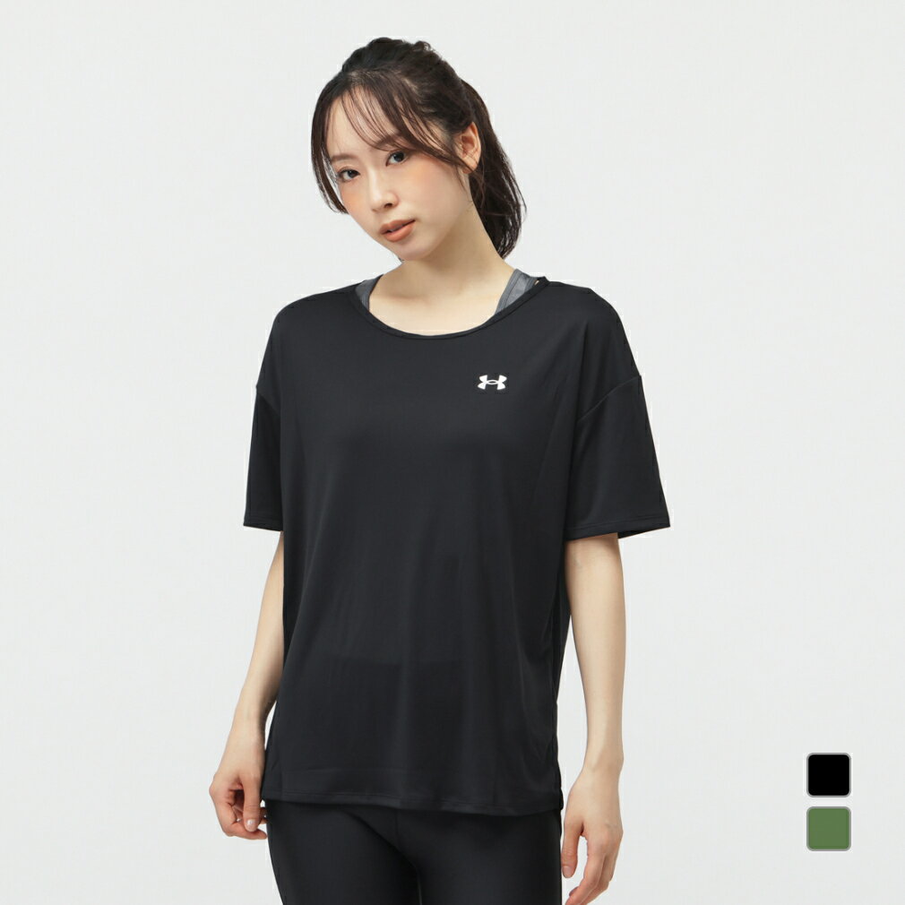 11/25限定★抽選で最大100%Pバック アンダーアーマー レディース ウェア UA 2イン1 Tシャツ 6010219 スポーツウェア ヨガウェア アルペン...