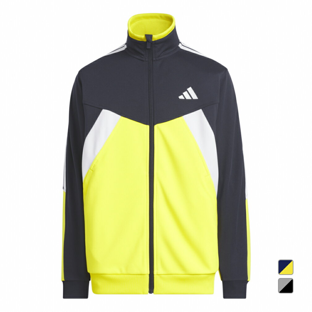 最大10％OFFクーポン 【11/30～12/1】 アディダス ジュニア キッズ 子供 長袖 ジャージ ジャケット エッセンシャルズ カラーブロック WU ジャケット キッズ KCE61 JZ8695 JZ8697 スポーツウェア adidas