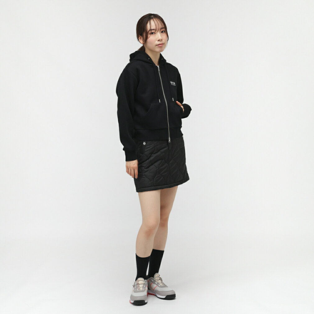 11/20限定★抽選で最大100％Pバック ニューエラ レディース ゴルフウェア アウターウェア 秋 冬 GFW TECH SWEAT FULL ZIP HOODIE BLK (14669786) NEW ERA