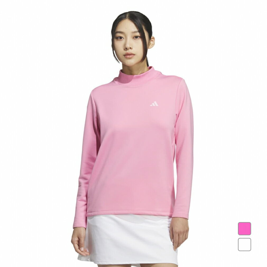 最大10％OFFクーポン 【11/20～11/27】 アディダス レディース ゴルフウェア 長袖シャツ 秋 冬 COLD .RDY ストレッチ ワーディング モックネックシャツ (JWK04) adidas