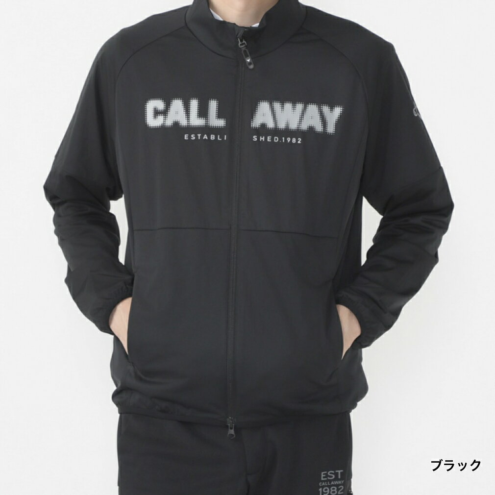 11/5限定★抽選で最大100％Pバック キャロウェイ ゴルフウェア 長袖ウインドブレーカー 秋 冬 スターストレッチフルジップブルゾン (C24215100) メンズ Callaway