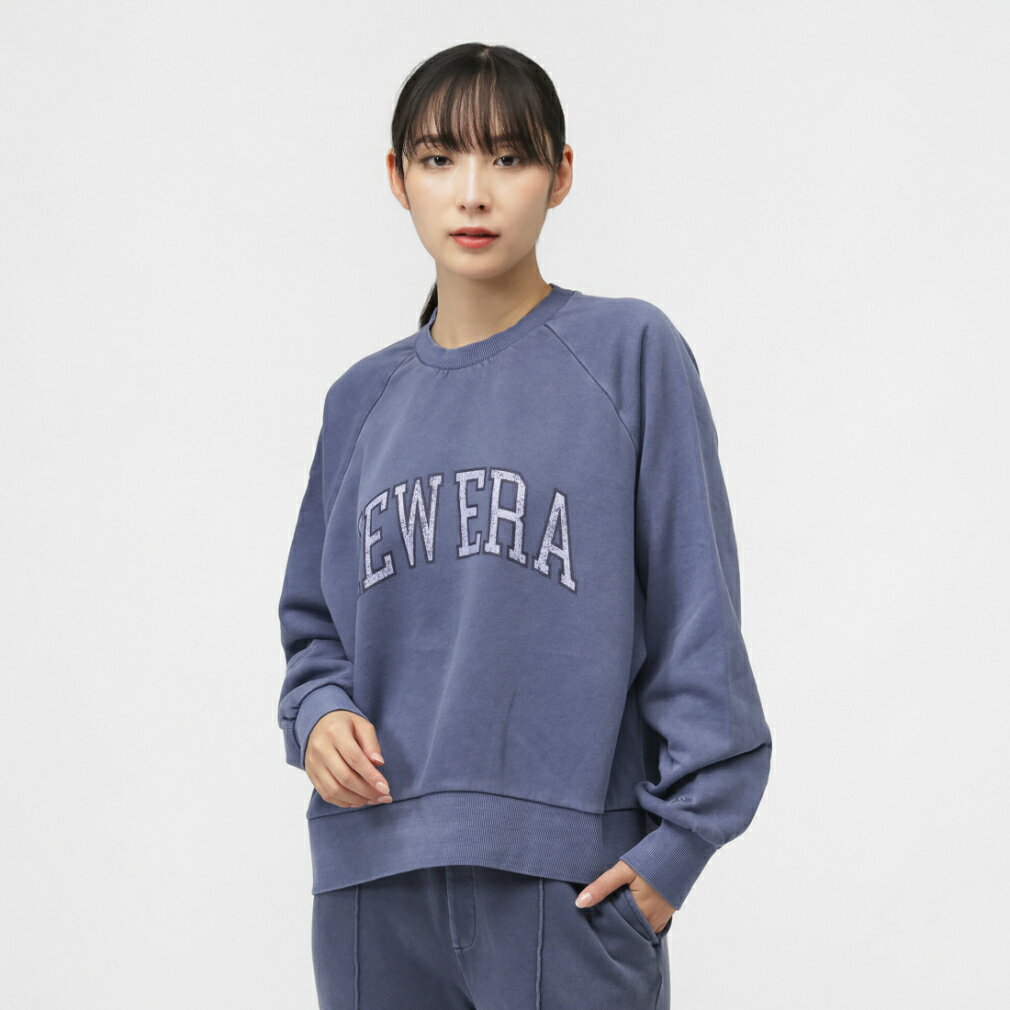 最大10％OFFクーポン 【11/20〜11/27】 ニューエラ レディース スウェット トレーナー WS SWEAT CREW NECK GARMENT DYE SLT 14674711 SLT スポーツウェア ： グレイシュブルー NEW ERA(4)