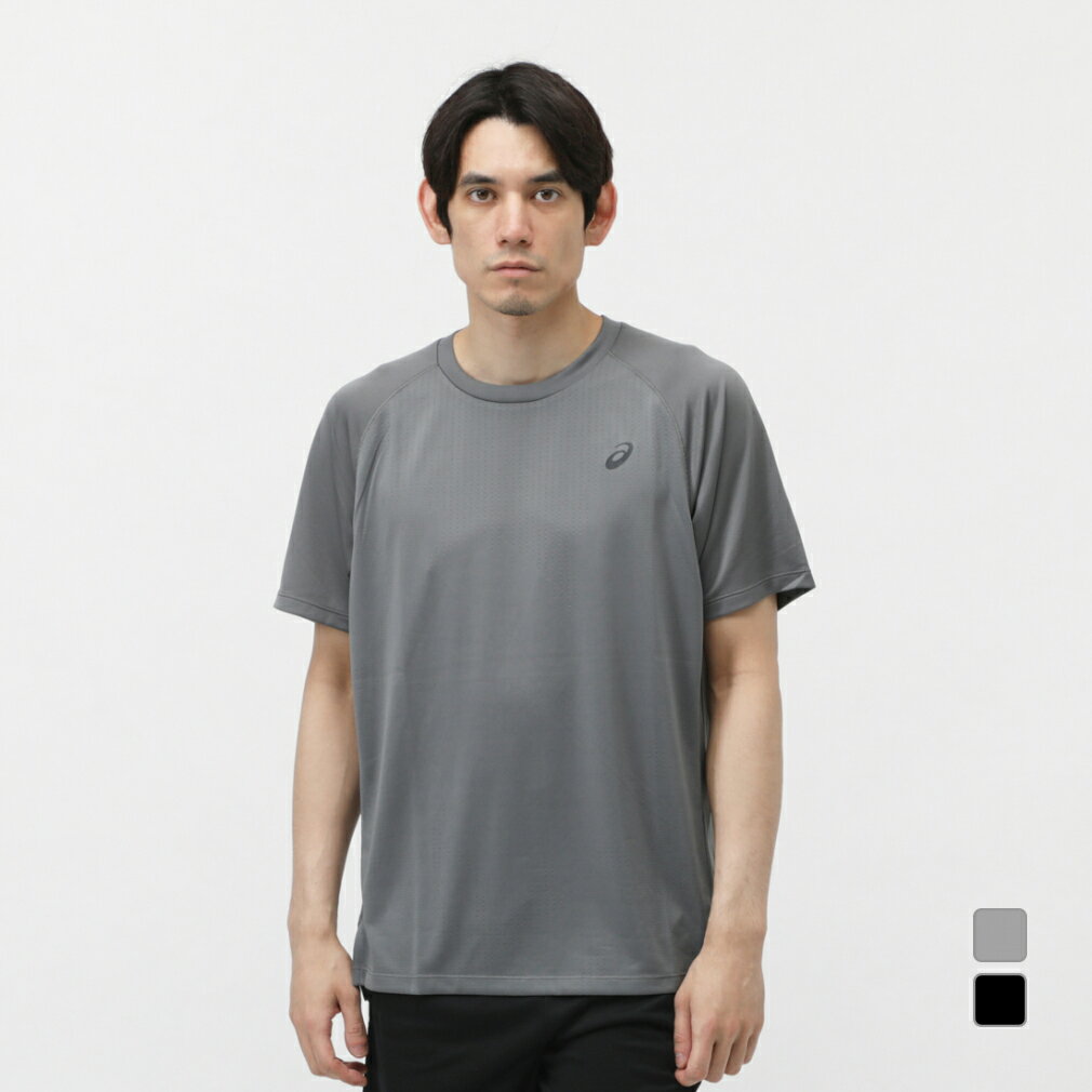 11/25限定★抽選で最大100%Pバック アシックス メンズ 半袖 機能 Tシャツ ACTIBREEZE ジャカード半袖シャツ 2031E888 スポーツウェ...