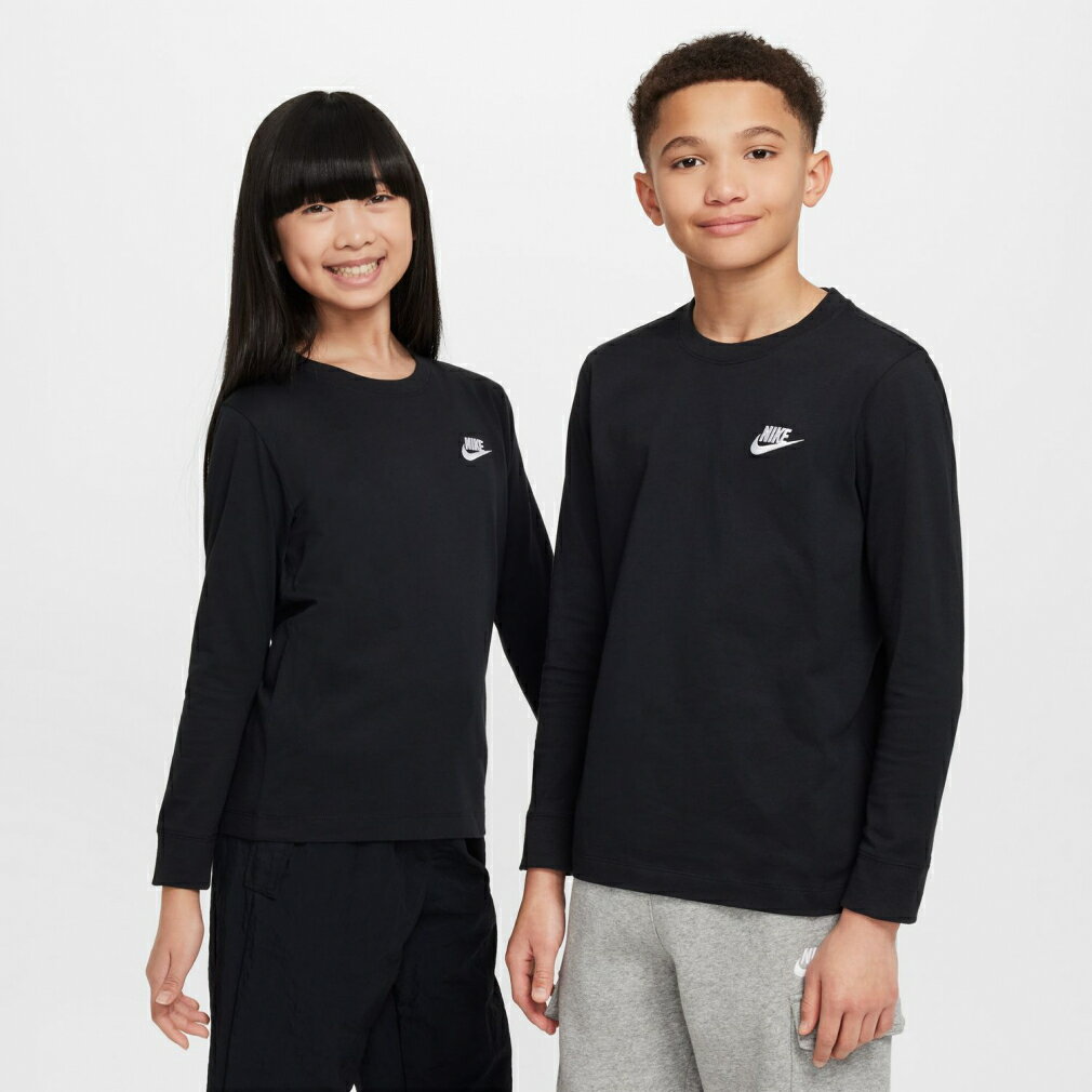 11/20限定★抽選で最大100％Pバック ナイキ ジュニア キッズ 子供 長袖 Tシャツ YTH NSW EMB FUTURA LBR..