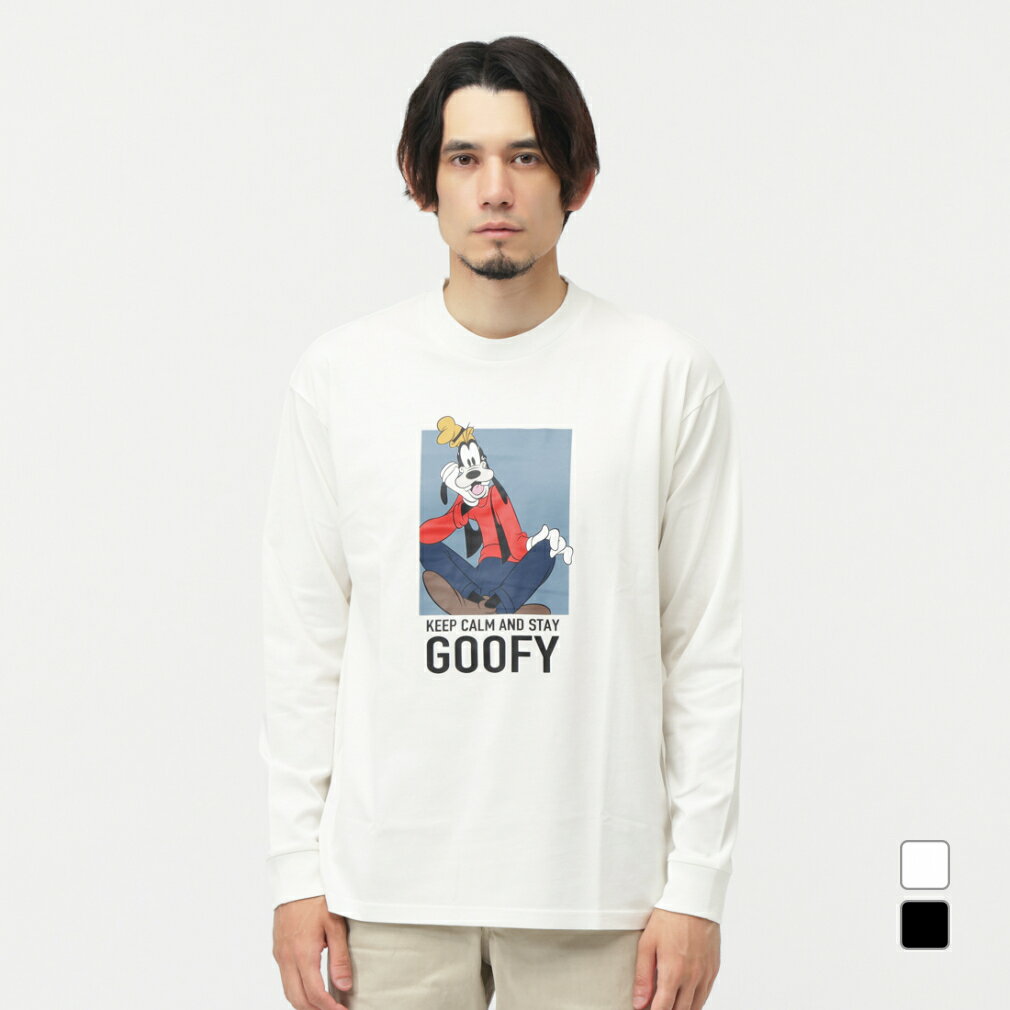 11/1限定★抽選で最大100％Pバック ディズニー メンズ 長袖 Tシャツ ロングTシャツ グーフィー TRDN-9C11535TL スポーツウェア Disneyのサムネイル