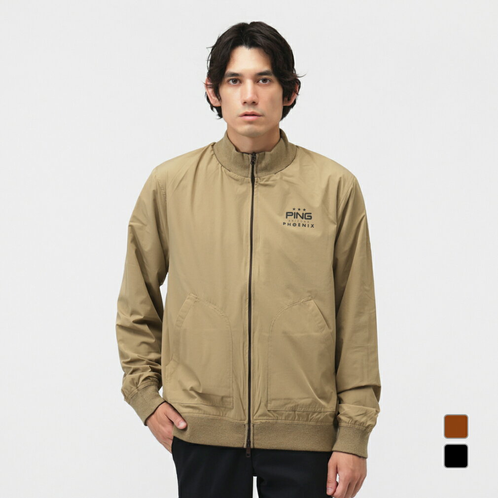 最大10％OFFクーポン 【11/16】 ピン ゴルフウェア 長袖セーター 秋 冬 リバーシブルフルジップニットブルゾン (6215270001) メンズ PING