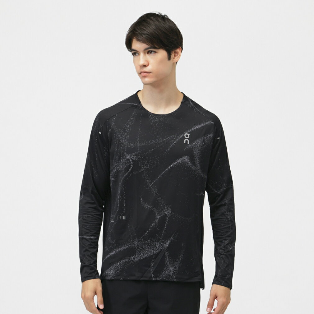 11/20限定★抽選で最大100％Pバック オン メンズ 陸上/ランニング 長袖Tシャツ Performance Long-T Lumos パフォーマンス ロングT ルモス MF30230553 : ブラック On