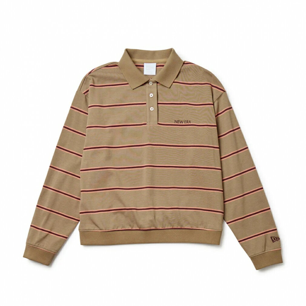 11/18限定★抽選で最大100％Pバック ニューエラ レディース ゴルフウェア 長袖シャツ 秋 冬 GFW LS POLO SHIRT KHA (14669799) NEW ERA