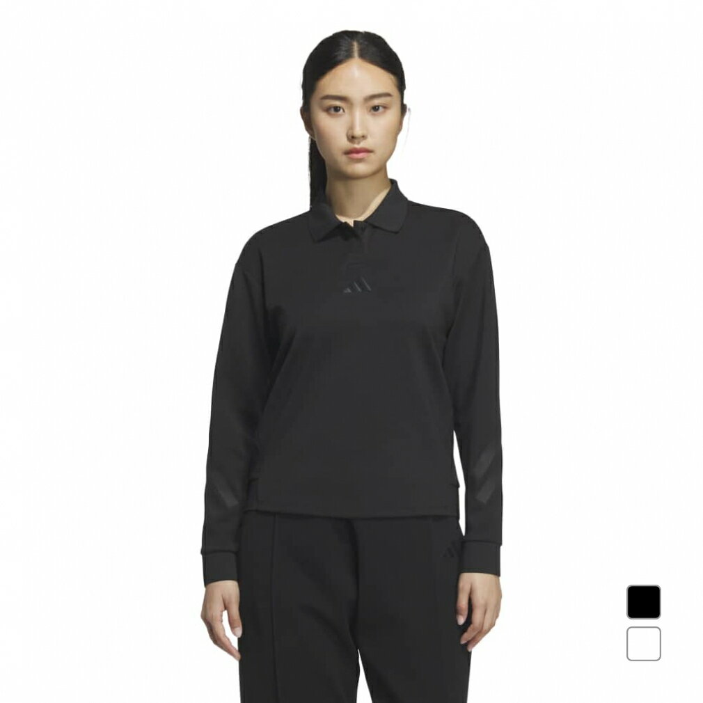 最大10％OFFクーポン 【11/20～11/27】 アディダス レディース ゴルフウェア 長袖シャツ 秋 冬 ビヨンド ザ コース ストレッチ 長袖ポロシャツ (JWJ89) adidas