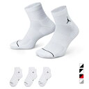 ジョーダン メンズ レディス バスケットボール ソックス ED CUSH POLY アンクル ソックス 3PR 144 DX9655 JORDAN