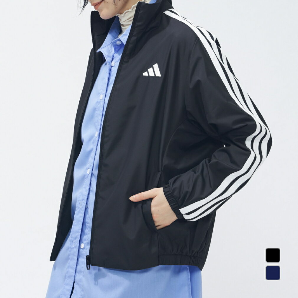 最大10％OFFクーポン 【11/20～11/27】 アディダス レディース ウインドジャケット スリーストライプス ルーズフィット ウインドブレーカー ジャケット QB062 KA0948 KA0947 スポーツウェア adidas