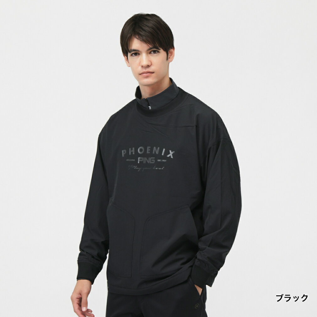 11/15限定★抽選で最大100％Pバック ピン ゴルフウェア 長袖ウインドブレーカー 秋 冬 ツインレイヤードアウター (6215220901) メンズ PING