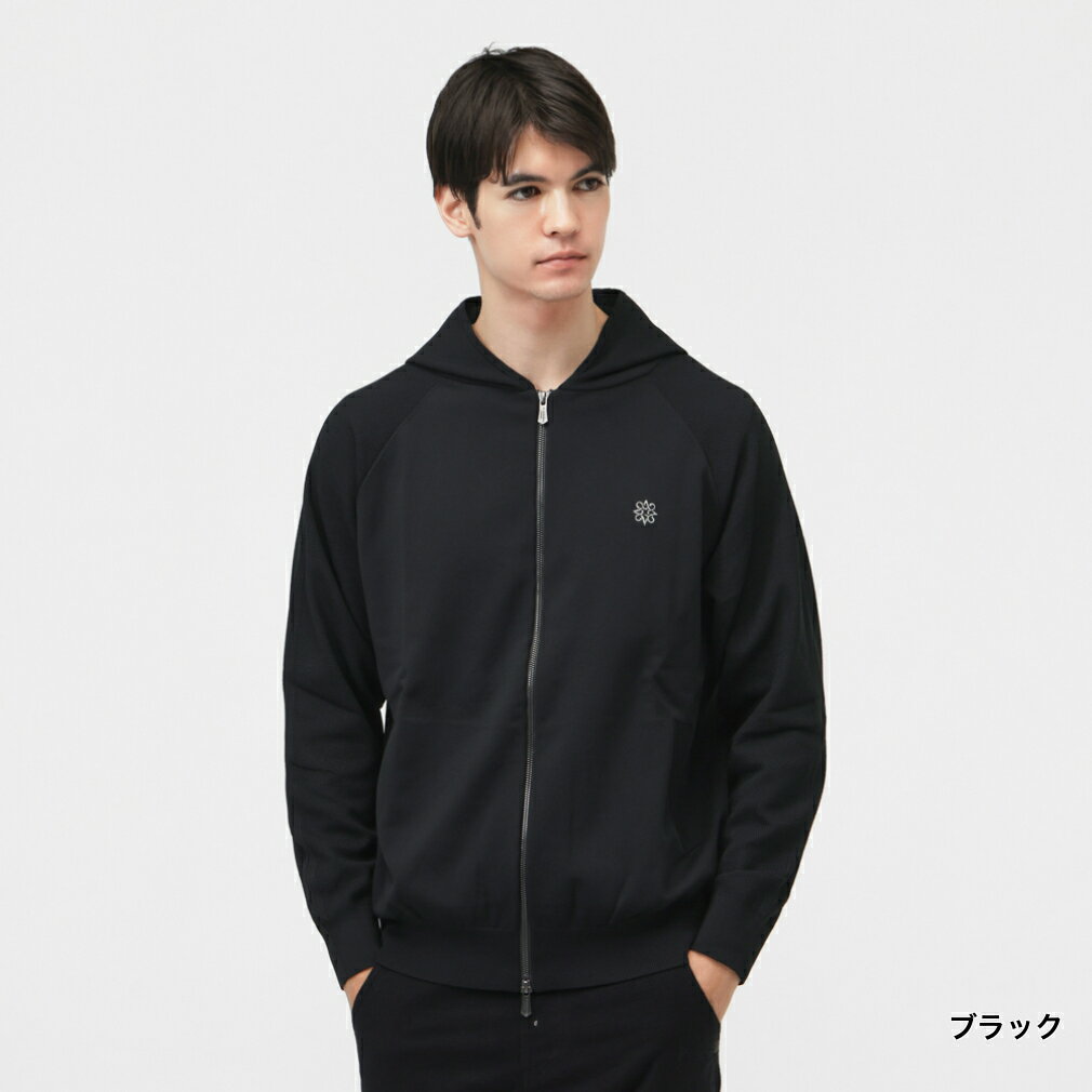 11/5限定★抽選で最大100％Pバック セントアンドリュース ゴルフウェア 長袖トレーナー 秋 冬 14G天竺×鹿の子フルジップニットフーディ (0425272051) メンズ St ANDREWS