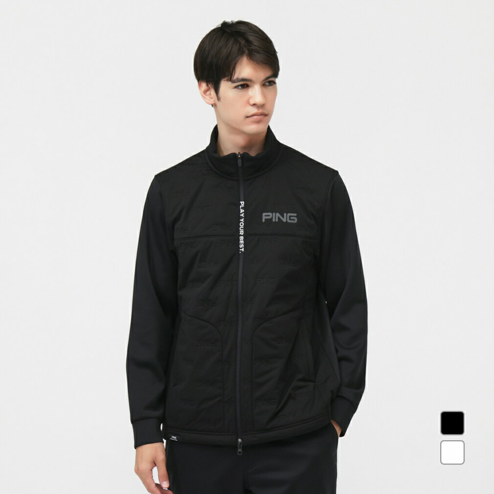 最大10％OFFクーポン 【11/16】 ピン ゴルフウェア 長袖トレーナー 秋 冬 ソニックハイブリットフルジップブルゾン (6215220902) メンズ PING
