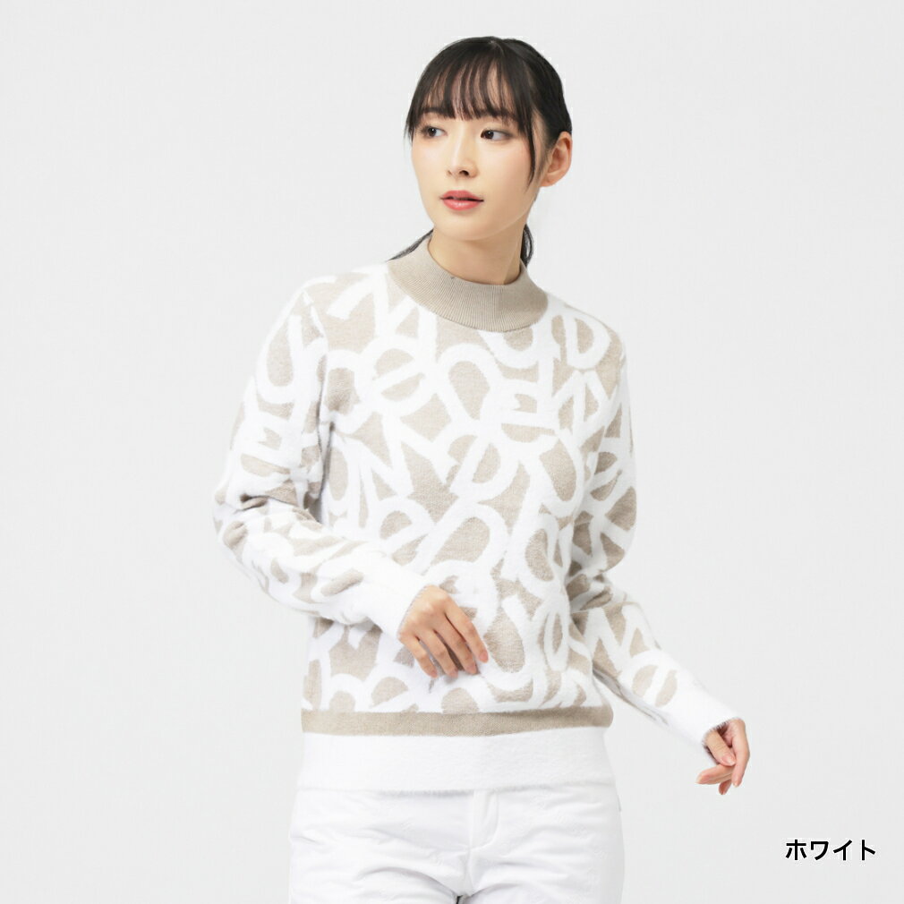 11/18限定★抽選で最大100％Pバック ニューバランス レディース ゴルフウェア 長袖セーター 秋 冬 HIGH NECK KNIT PULLOVER (0125274504) New Balance