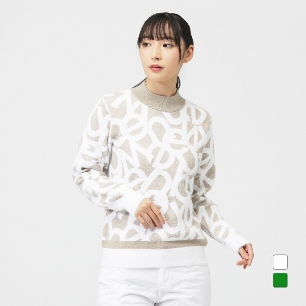 11/18限定★抽選で最大100％Pバック ニューバランス レディース ゴルフウェア 長袖セーター 秋 冬 HIGH NECK KNIT PULLOVER (0125274504) New Balance