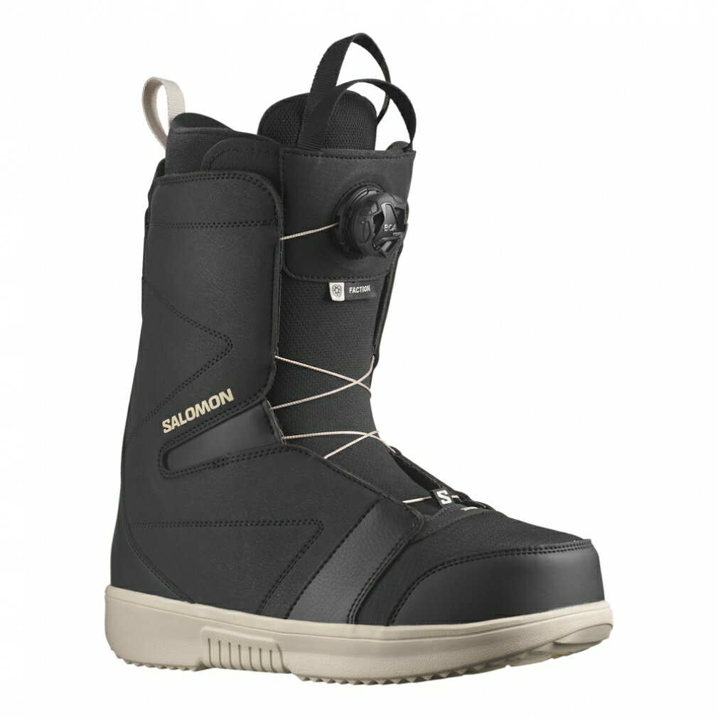 最大10％OFFクーポン 【11/20～11/27】 サロモン FACTION BOA_ (L47242700) 24-25年モデル メンズ スノーボード ブーツ スノボ ： ブラック SALOMON