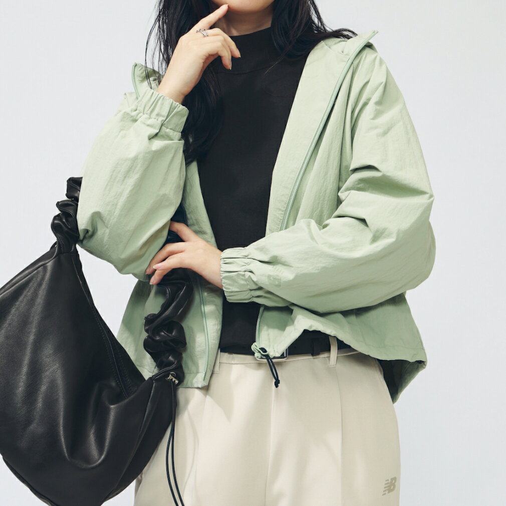 ニューバランス THE CITY レディース ウインドフルジップ ナイロンフーデットジャケット AWJ55609 アウター スポーツウェア アルペン・スポーツデポ限定 New Balance