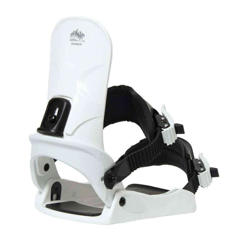 キスマーク コーズ CAUSE 25-26年モデル スノーボード ストラップビンディング スノボ : ホワイト×ブラック kissmark