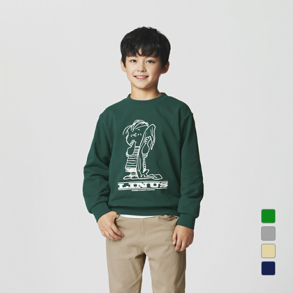 最大10％OFFクーポン 【11/30〜12/1】 ピーナッツ スヌーピー ジュニア キッズ 子供 スウェット トレー..