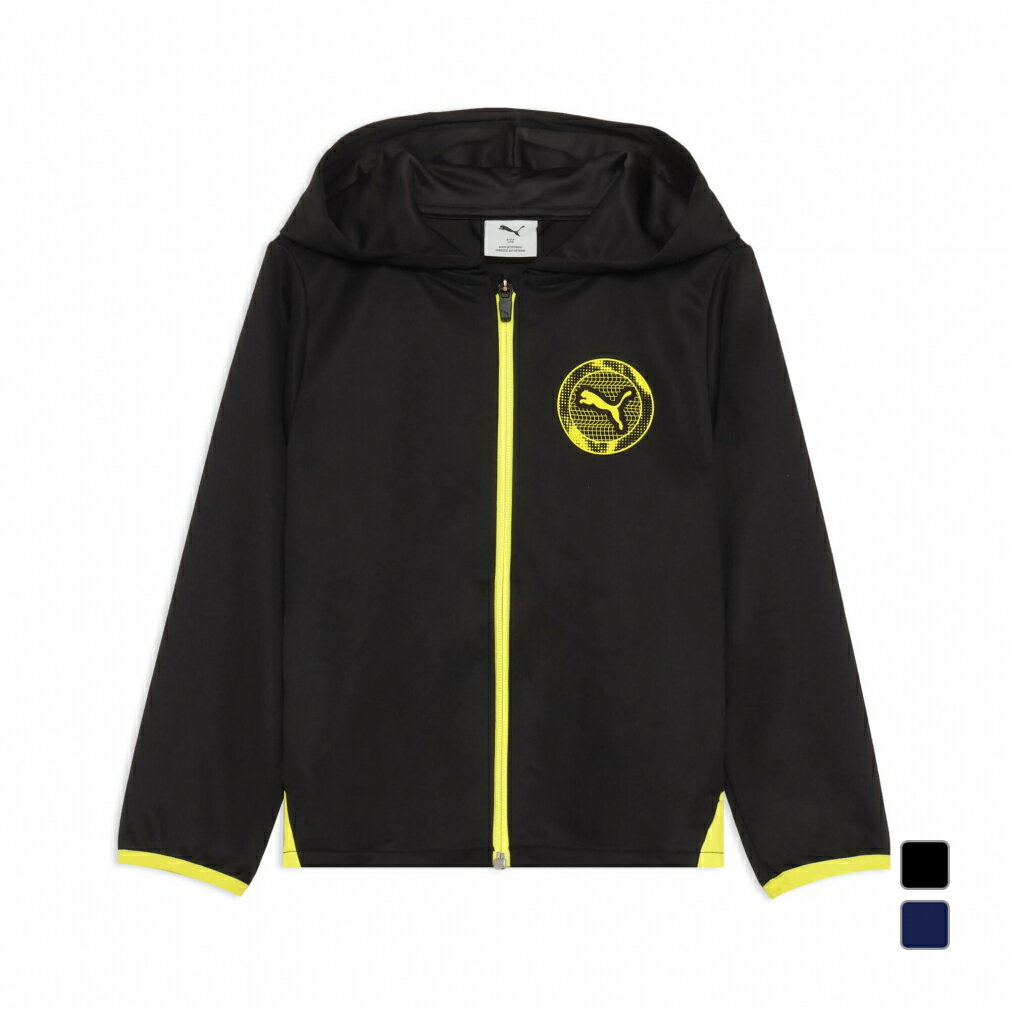 最大10％OFFクーポン 【11/30～12/1】 プーマ ジュニア キッズ 子供 長袖 ジャージ ジャケット ACTIVE SPORTS ポリ FZ HD B 689976 スポーツウェア PUMA