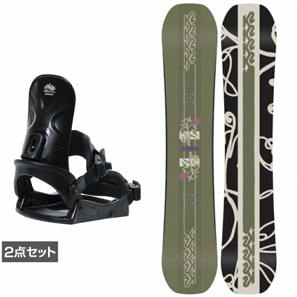 最大10％OFFクーポン 【1/9〜1/16】 ケーツー LIME LITE ＆ コーズ 板＋ビンディングセット 2点セット スノーボード KB24031700 5823710535(4.0)