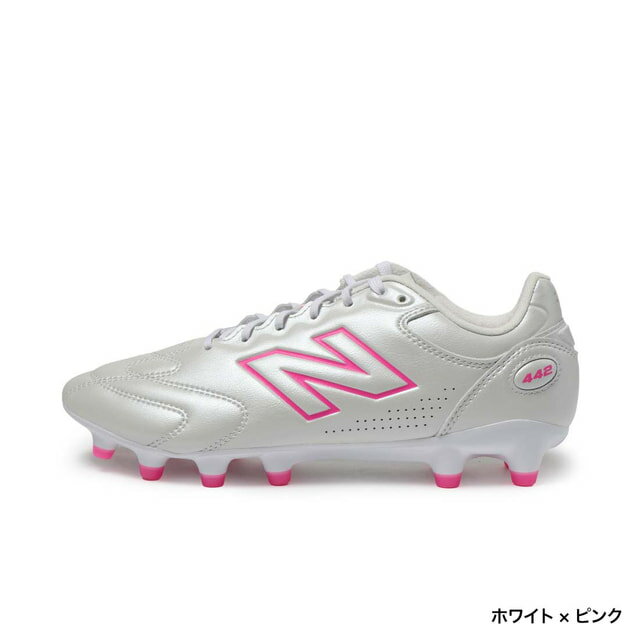 最大10％OFFクーポン 【5/23〜5/27】 ニューバランス 442 Pro HG V3 442 プロ HG V3 U42H5TE サッカー スパイクシューズ 2E : ホワイト×ピンク New Balance