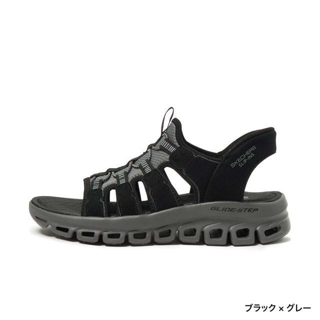 9/20限定★抽選で最大100％Pバック スケッチャーズ GLIDE STEP SANDAL スリップインズ グライドステップ 233381 メンズ サンダルメンズ スポーツサンダル メンズサンダル シューズ 2E SKECHERS