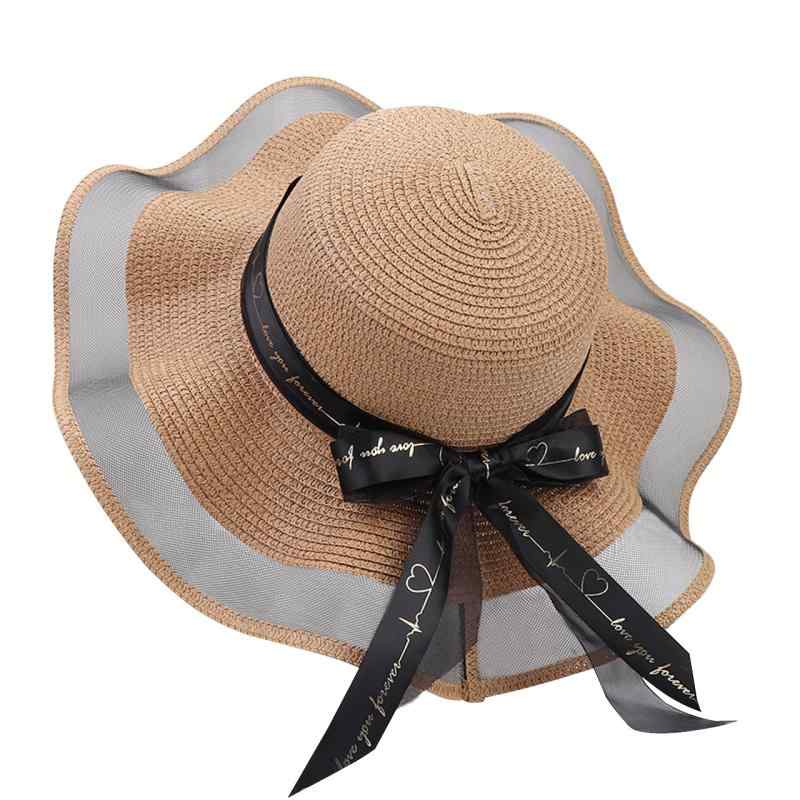 [ホワイトファング] 帽子 麦わら帽子 フリル サテン リボン かわいい シースルー 花 ハット レディース..