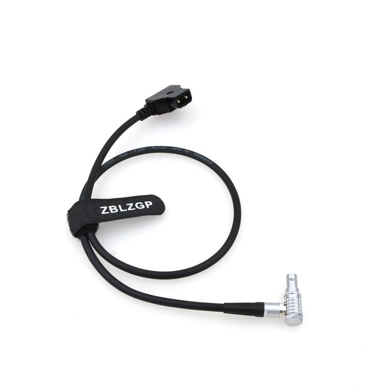 ZBLZGP D-tapから直角 0B 2ピンオス電源ケーブル Teradek Bolt ARRI RED Paralinx Preston Transvideo SmallHD