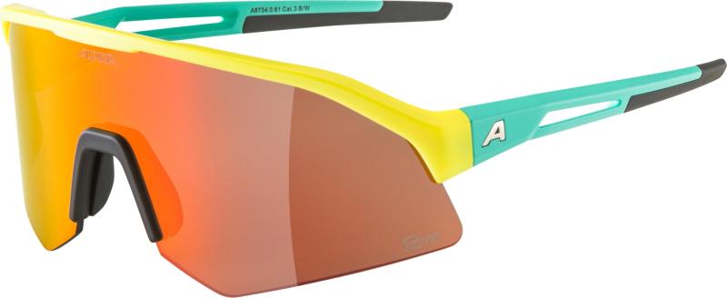 [アルピナ] スポーツサングラス ハイコントラストミラー くもり止め SONIC HR Q-LITE