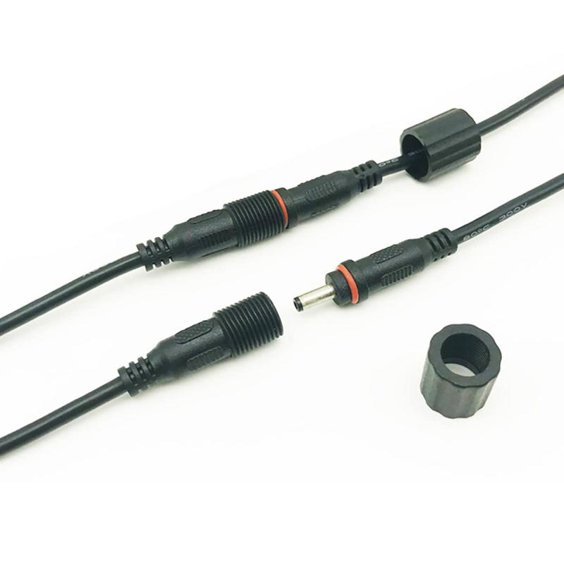 Liwinting 防水DC延長コード ソーラーライト メートル 延長コード 内径1.35mm外径3.5mm 黒(2.0)