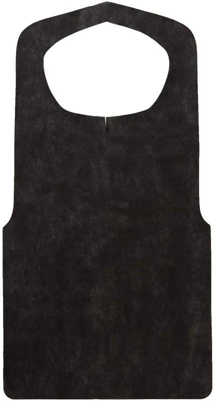 大黒工業 使い捨てクリーンエプロン(50枚入) 黒 八ッ折 SEP9001